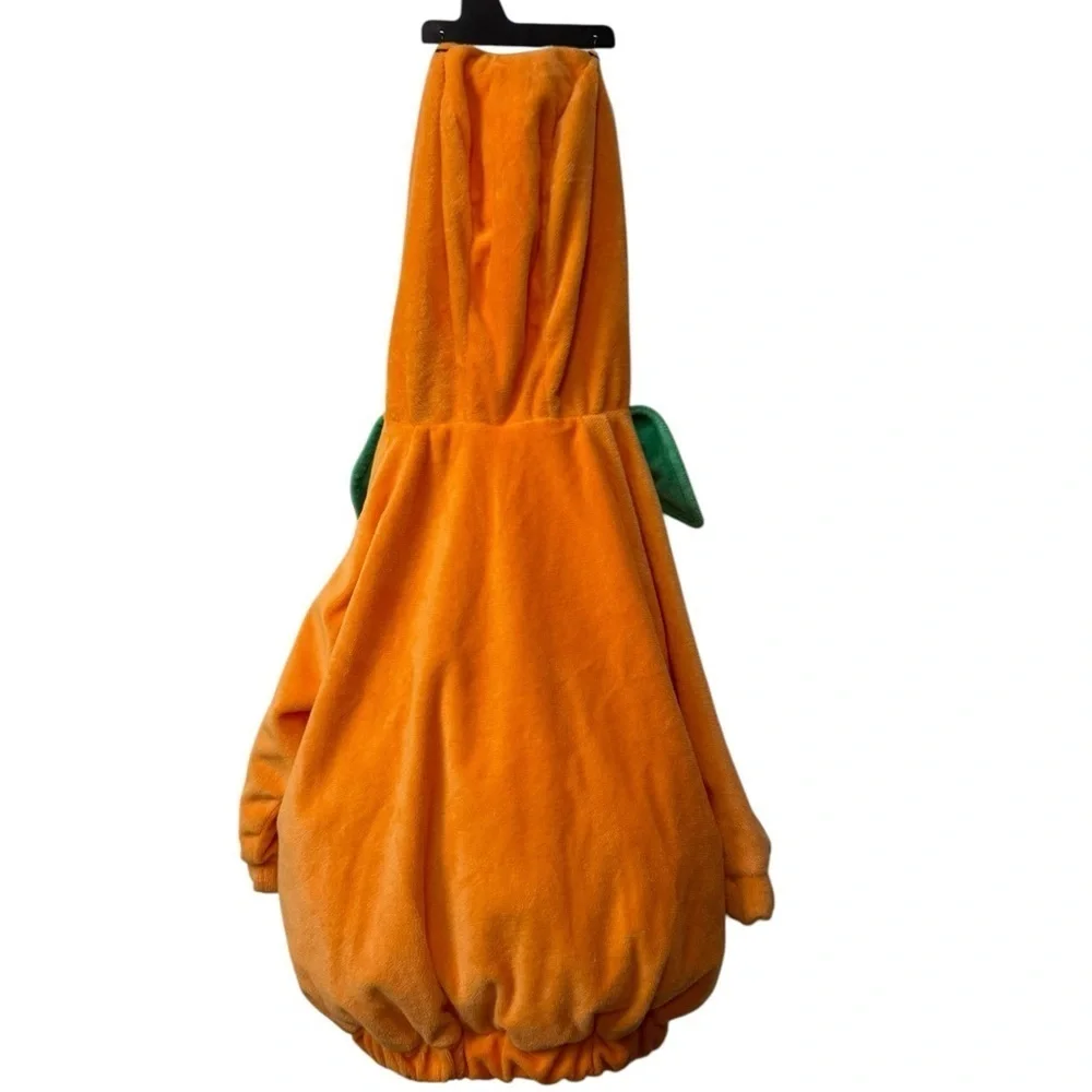 Infant pullover lined Pumpkin Costume with hood Size 6-12 months NWT